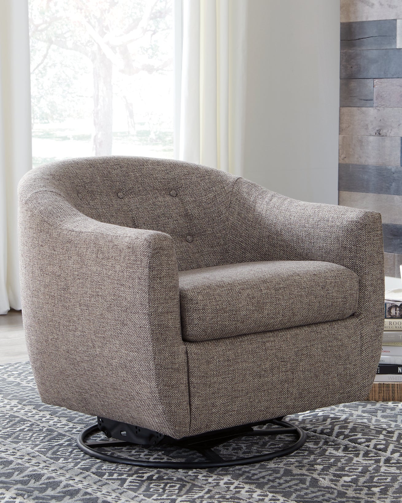 Upshur Swivel Glider Accent Chair