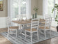 Purlaney Dining Table and 6 Chairs