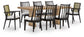 Galliden Dining Table and 8 Chairs
