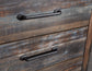 Drystan Twin Panel Bed with Mirrored Dresser