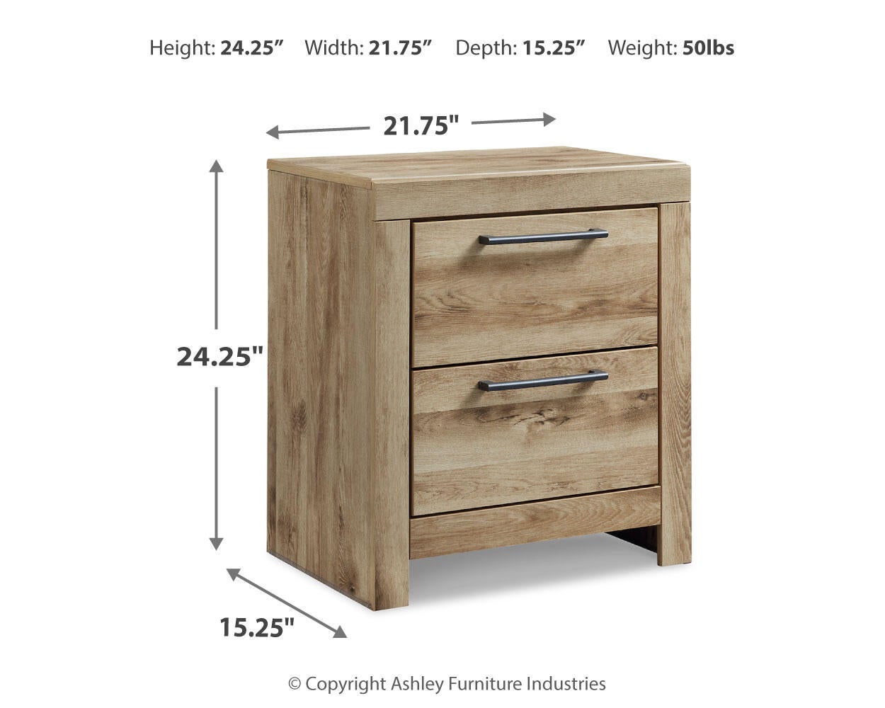 Hyanna Full Panel Bed with 1 Side Storage, Dresser, Mirror and Nightstand
