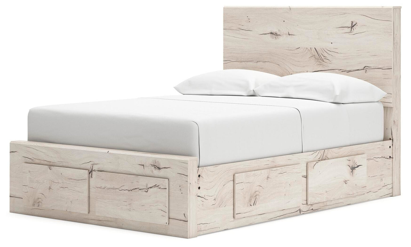 Lawroy Full Panel Storage Bed, Dresser, Mirror and Nightstand