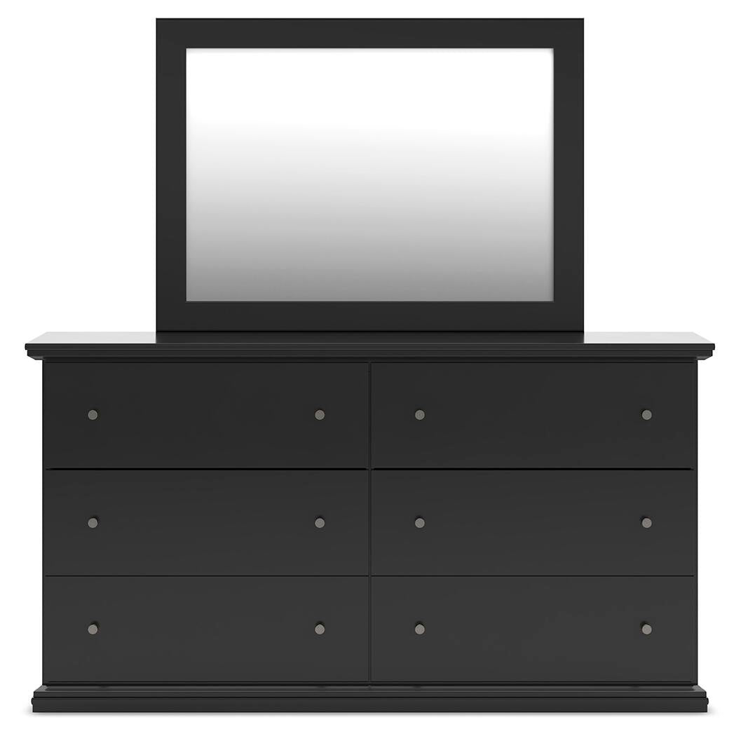 Maribel Full Panel Bed, Dresser, Mirror and Nightstand