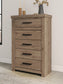 Oliandon Five Drawer Chest
