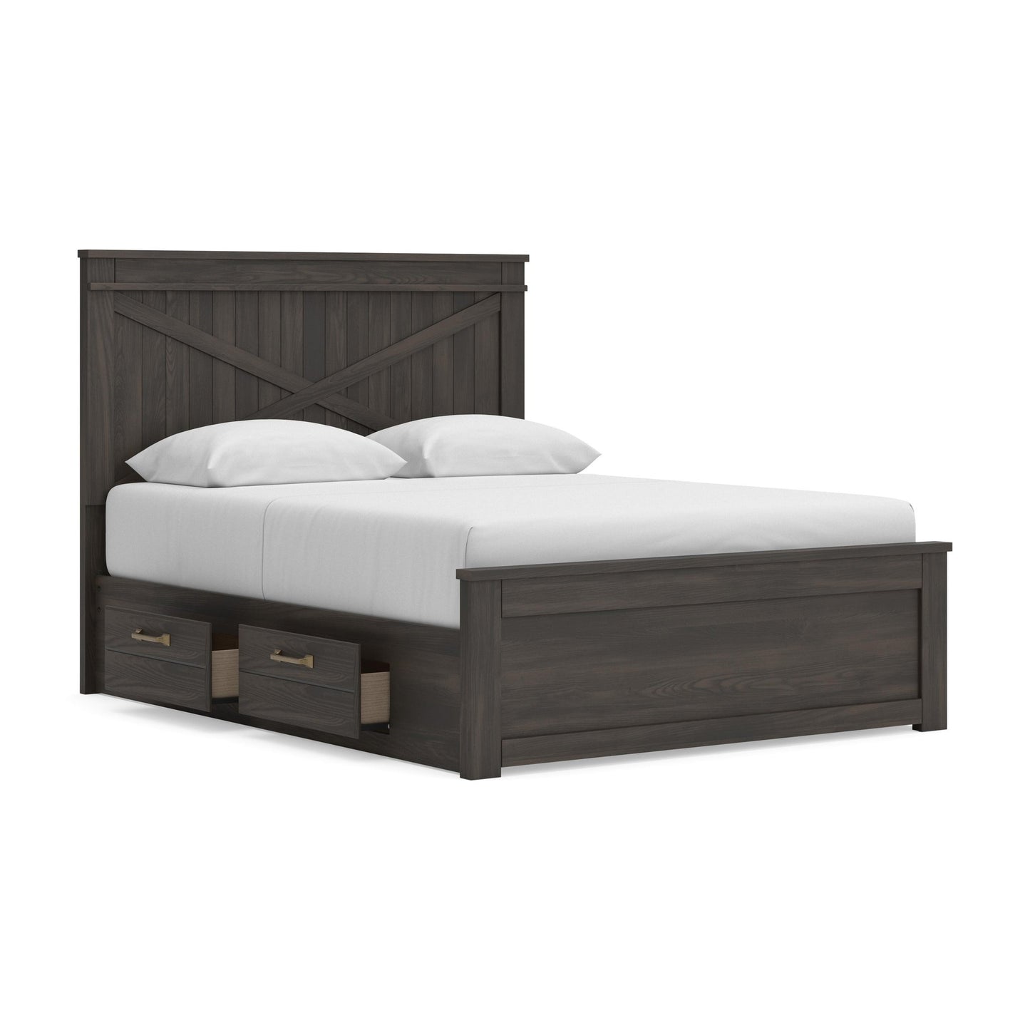 Ashley Express - Vonitta Bay Queen Panel Bed with 2 Sided Storage